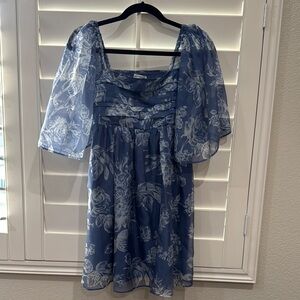 Abercrombie & Fitch Navy Floral Mini Dress